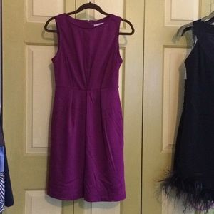 Purple back zipper dress